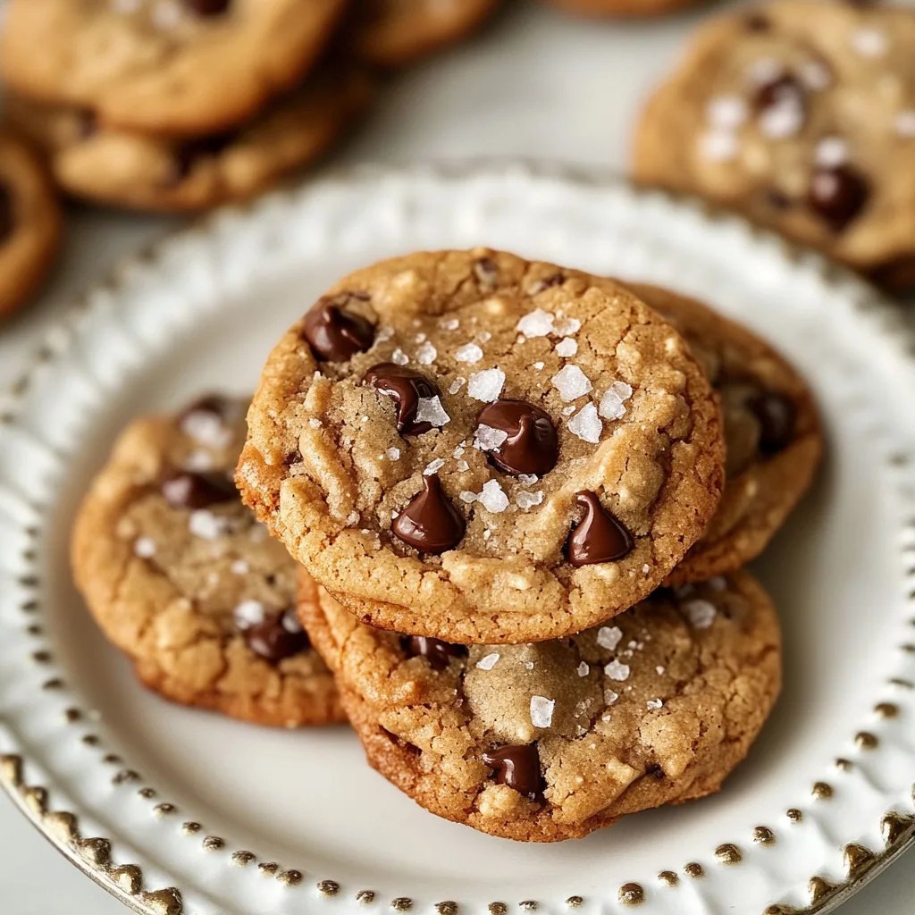 Die besten chewy salted caramel chocolate chip cookies