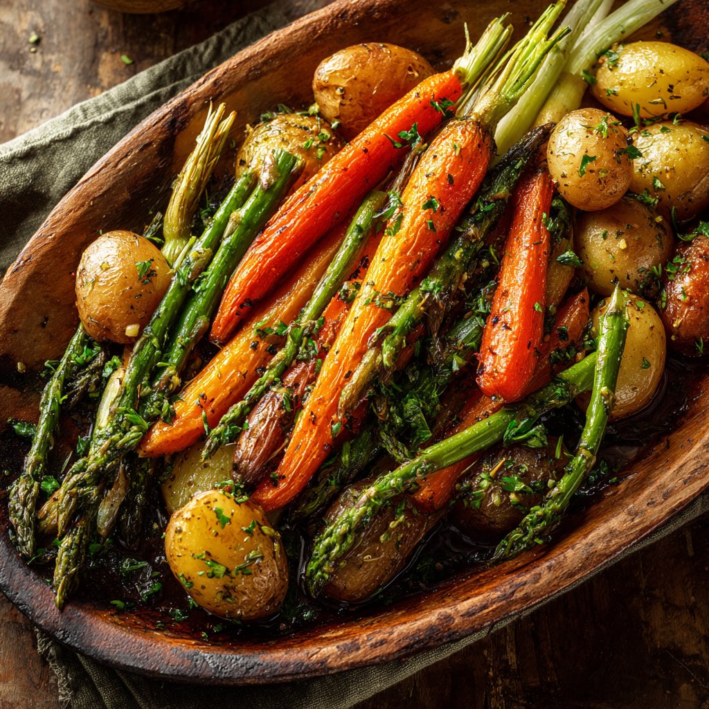 Kräutergeröstetes Frühlingsgemüse-Medley