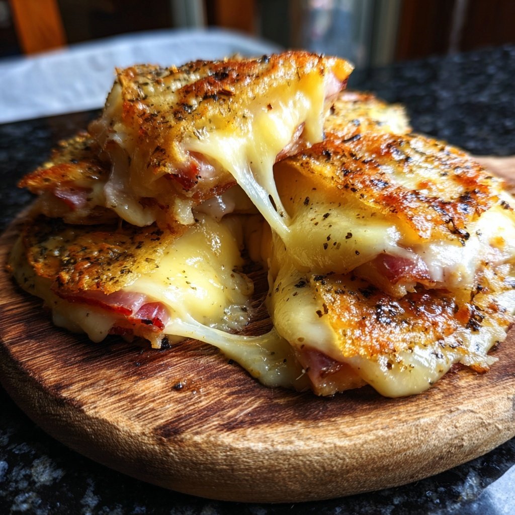 Raclette Pfännchen mit Speck und Zwiebeln