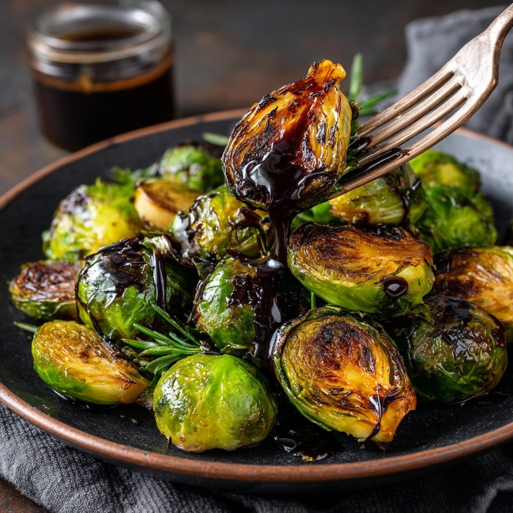 Balsamico Rosenkohl aus dem Ofen