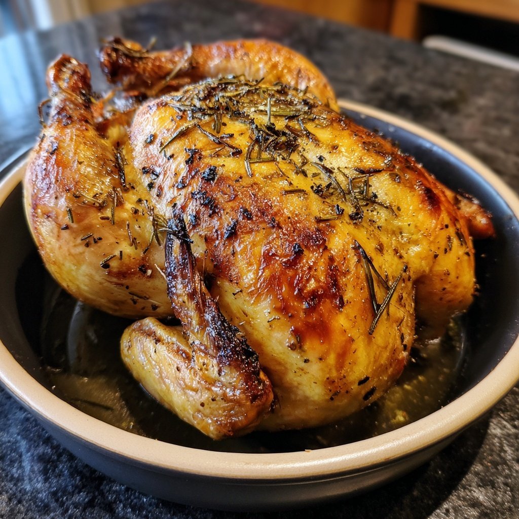 Zitronen Knoblauch Ganzhähnchen