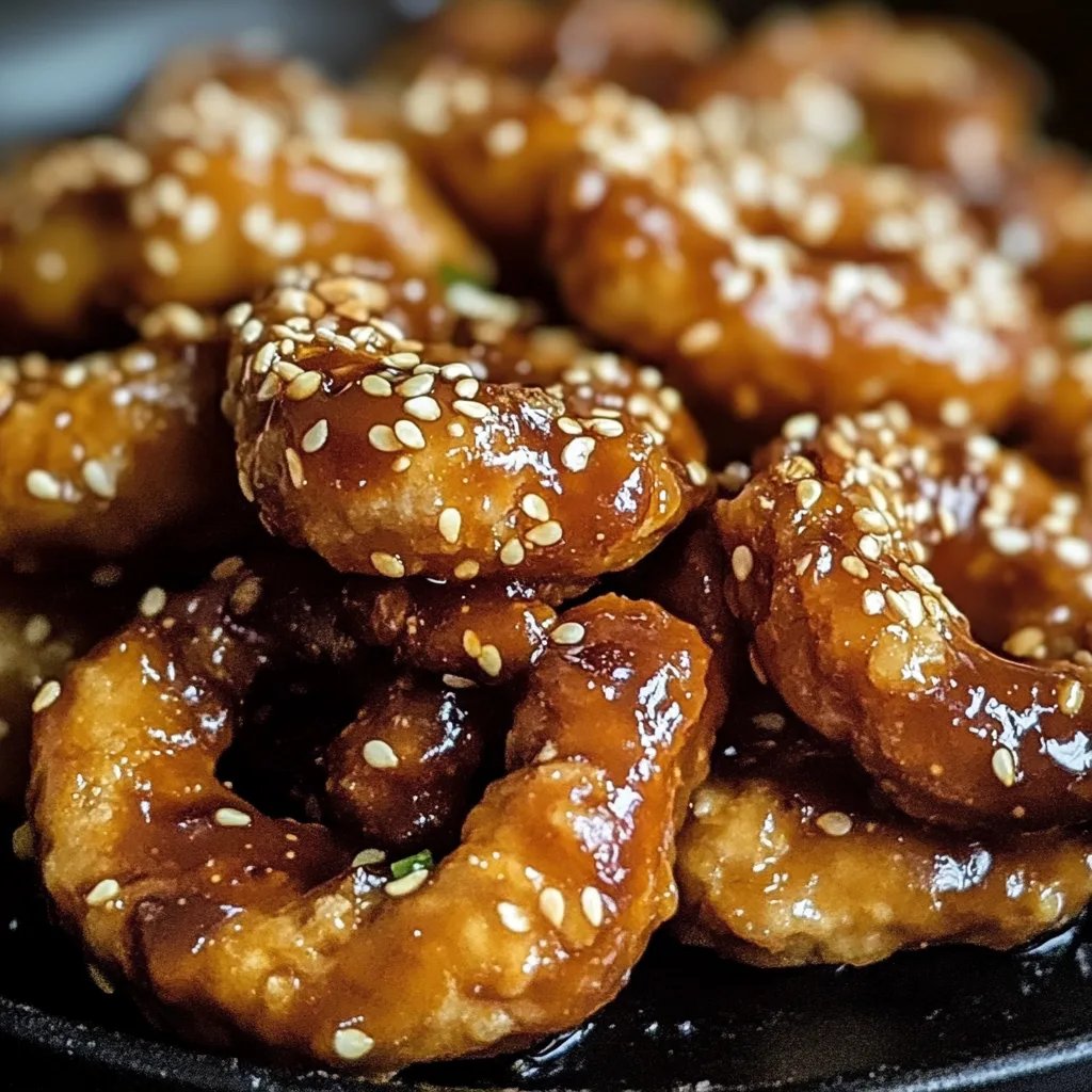 Karamellisiertes Sesam-Hähnchen