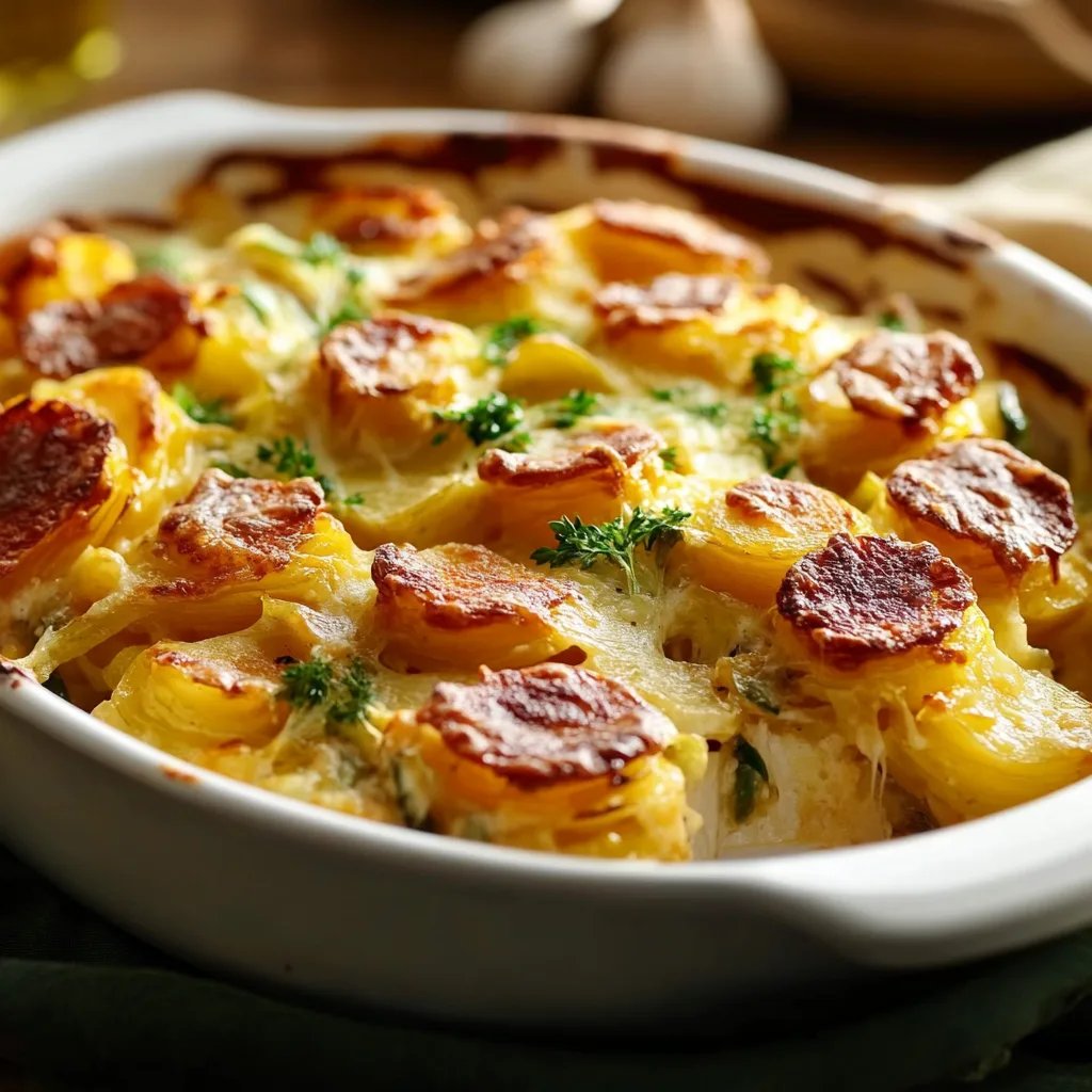 Rosenkohl-Hack-Auflauf auf Kartoffelpüree