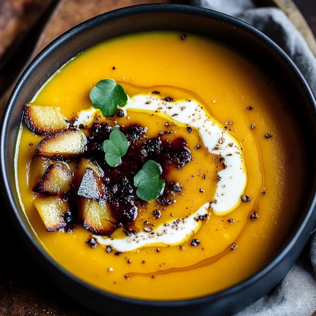 Kürbis-Kartoffel-Suppe mit Karotten