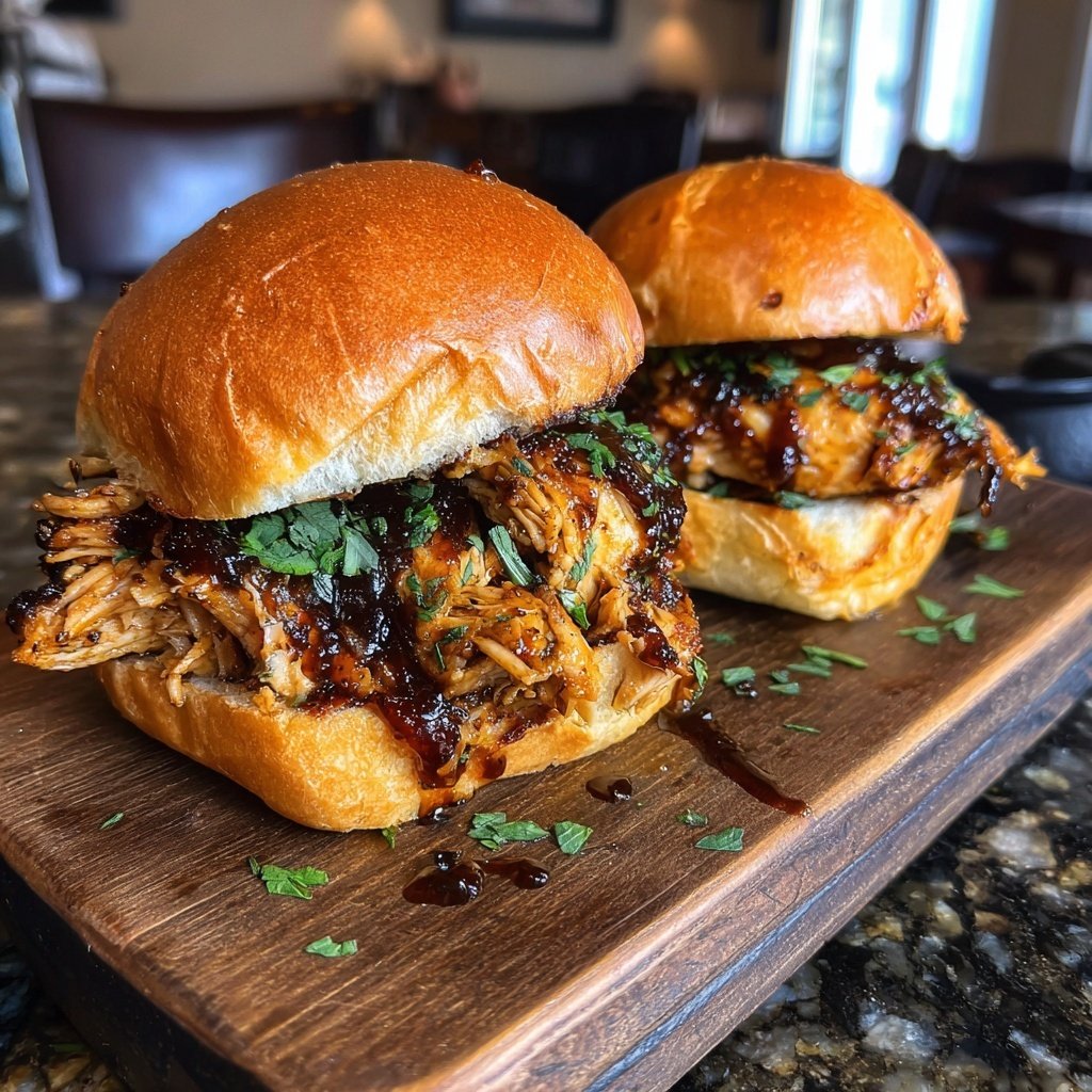 Leckere Teriyaki Hähnchen Sliders