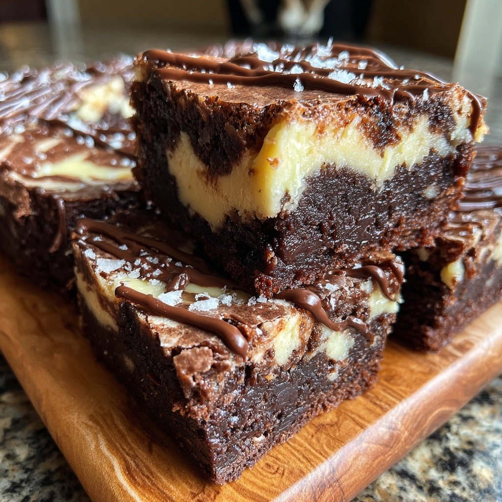 Marmorierte Topfen Brownies