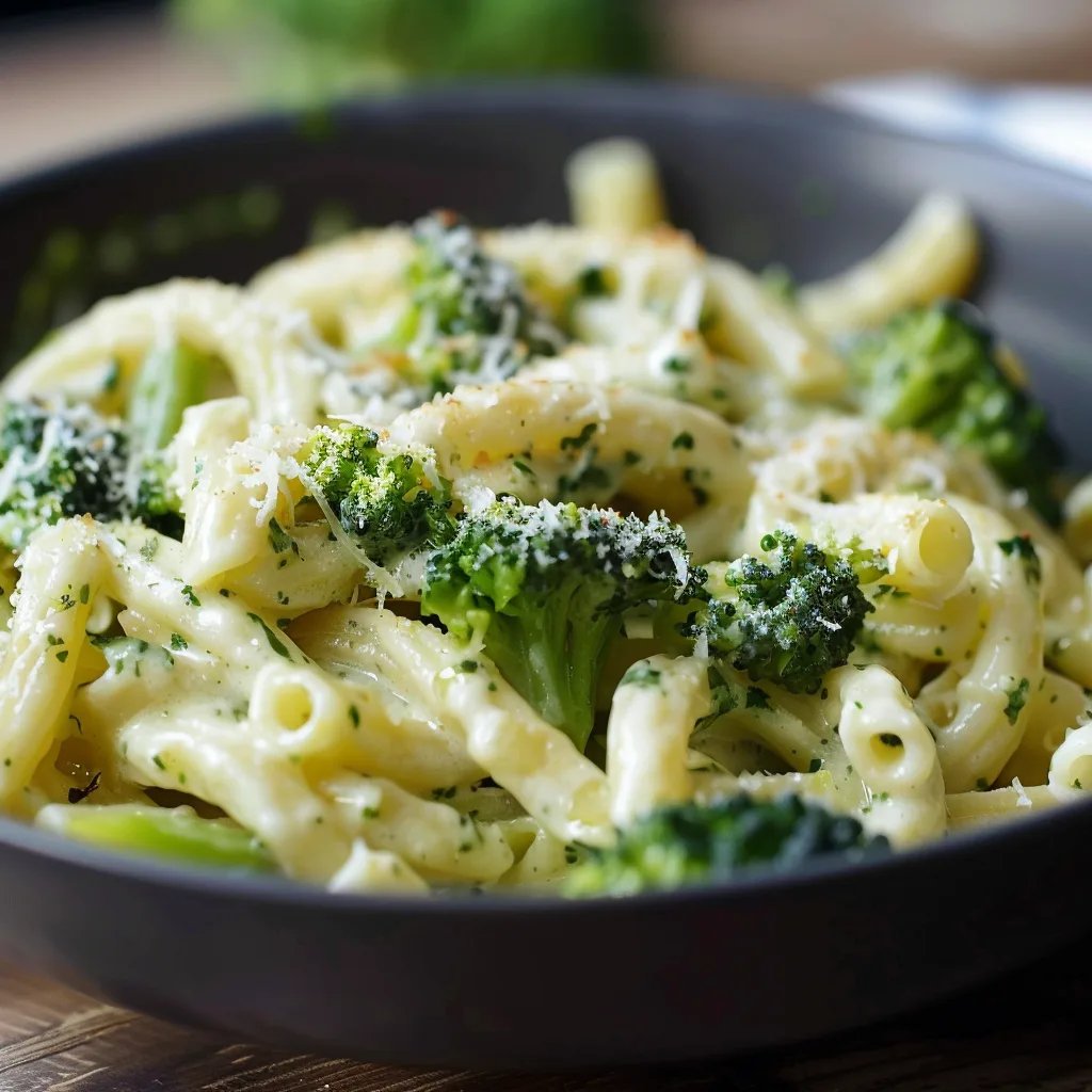 Nudeln mit Brokkoli in Sahne Soße