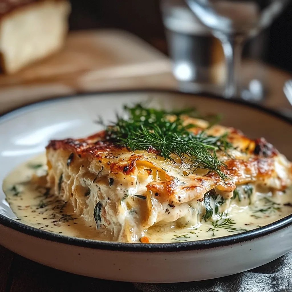 Lachs-Spinat-Lasagne