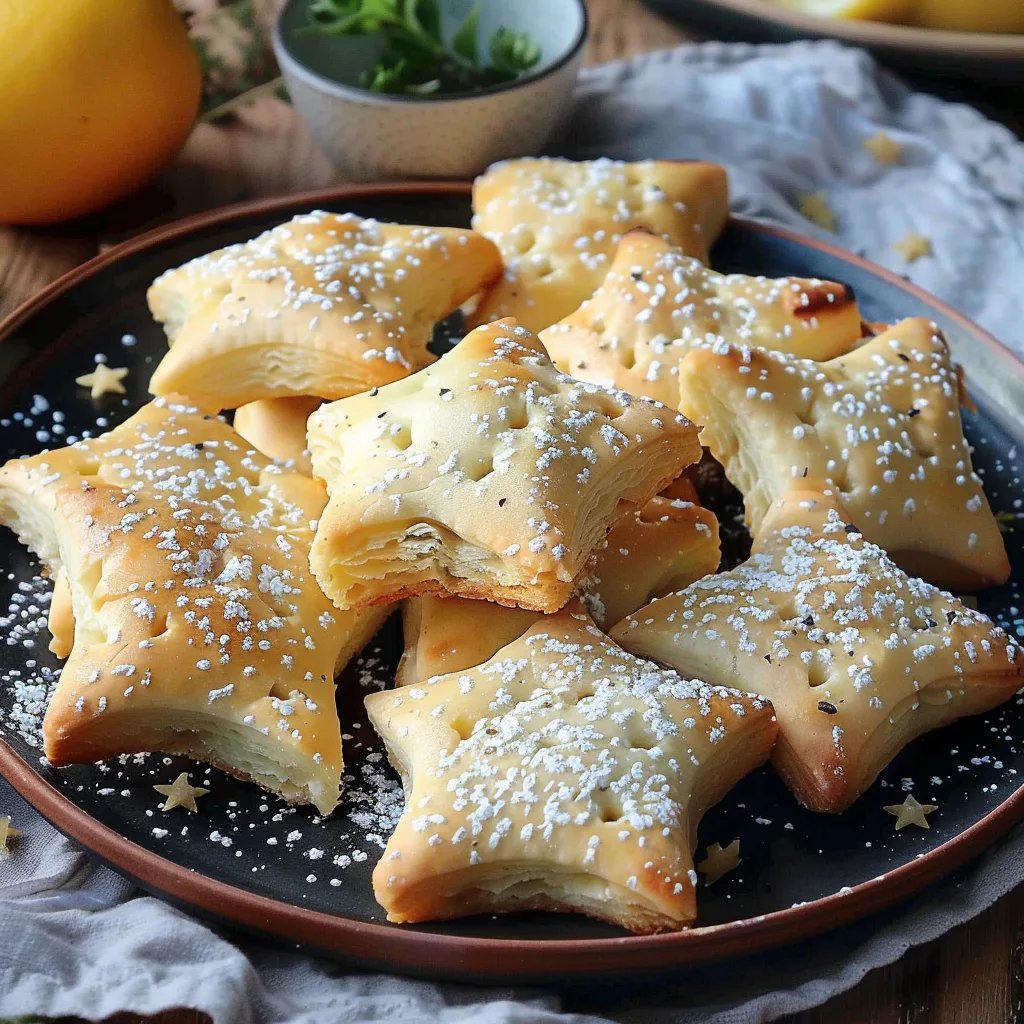 Zarte Zitronensterne