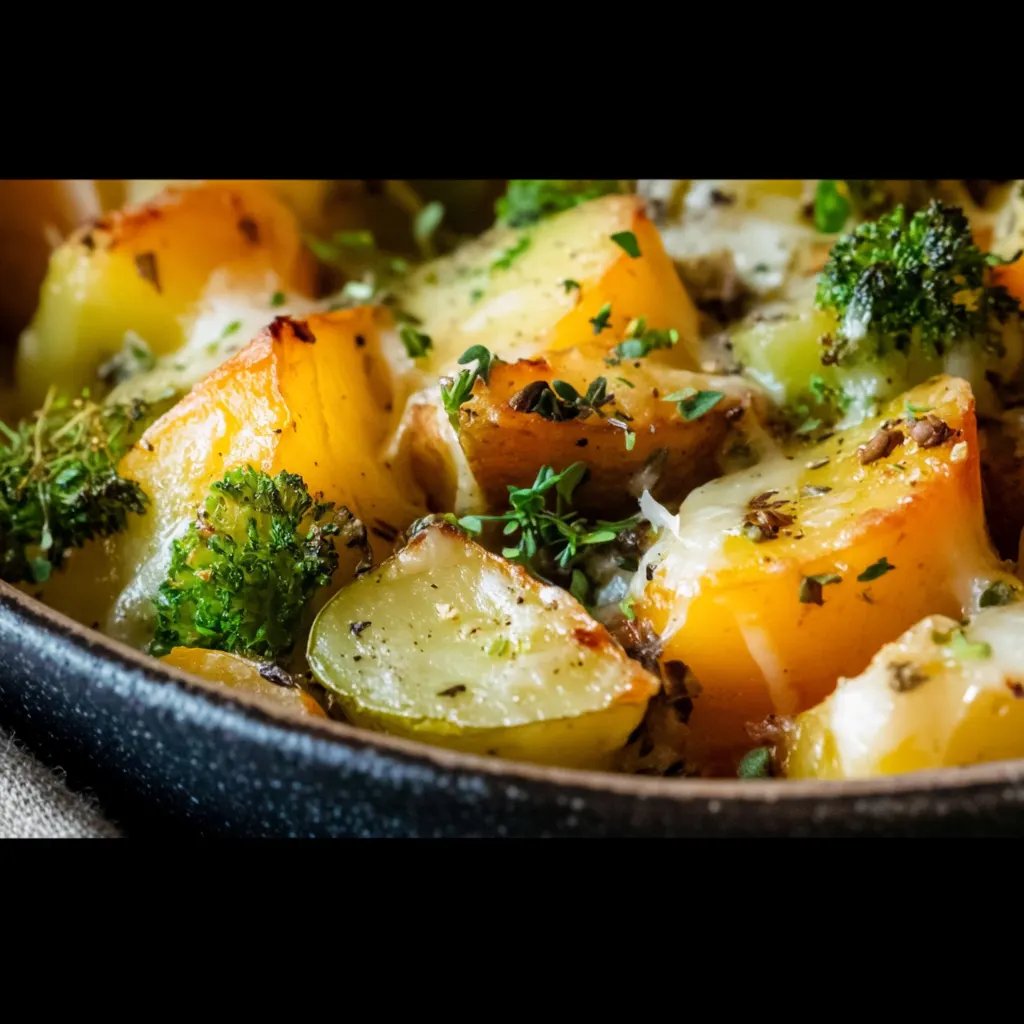 Pilz-Lauch-Brokkoli-Auflauf | mit Kartoffeln