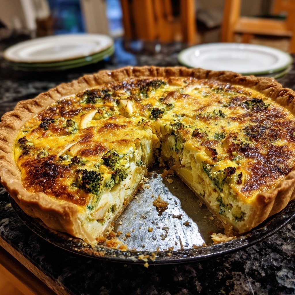 Brokkoli-Apfel-Quiche