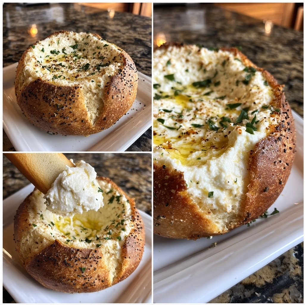 Geschlagene Ricotta Dip