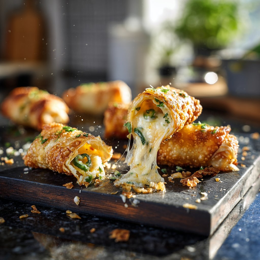 Mini Jalapeño Popper Egg Rolls