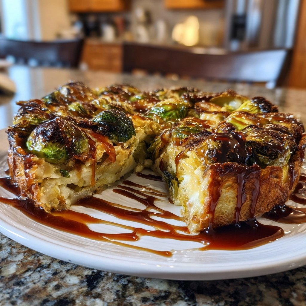 Ahorn-Balsamico-Rosenkohl-Auflauf