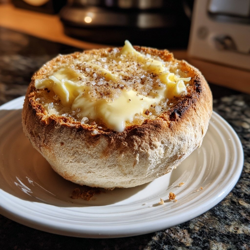 English Muffin Brot Textur