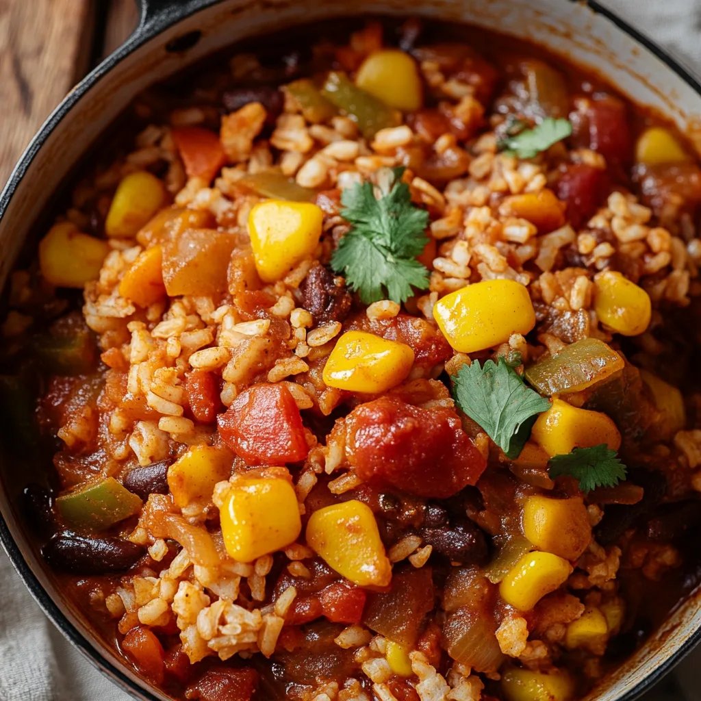 Vegetarisches Reisgericht mit Bohnen, Mais und Paprika: Ein Unglaubliches Ultimatives Rezept