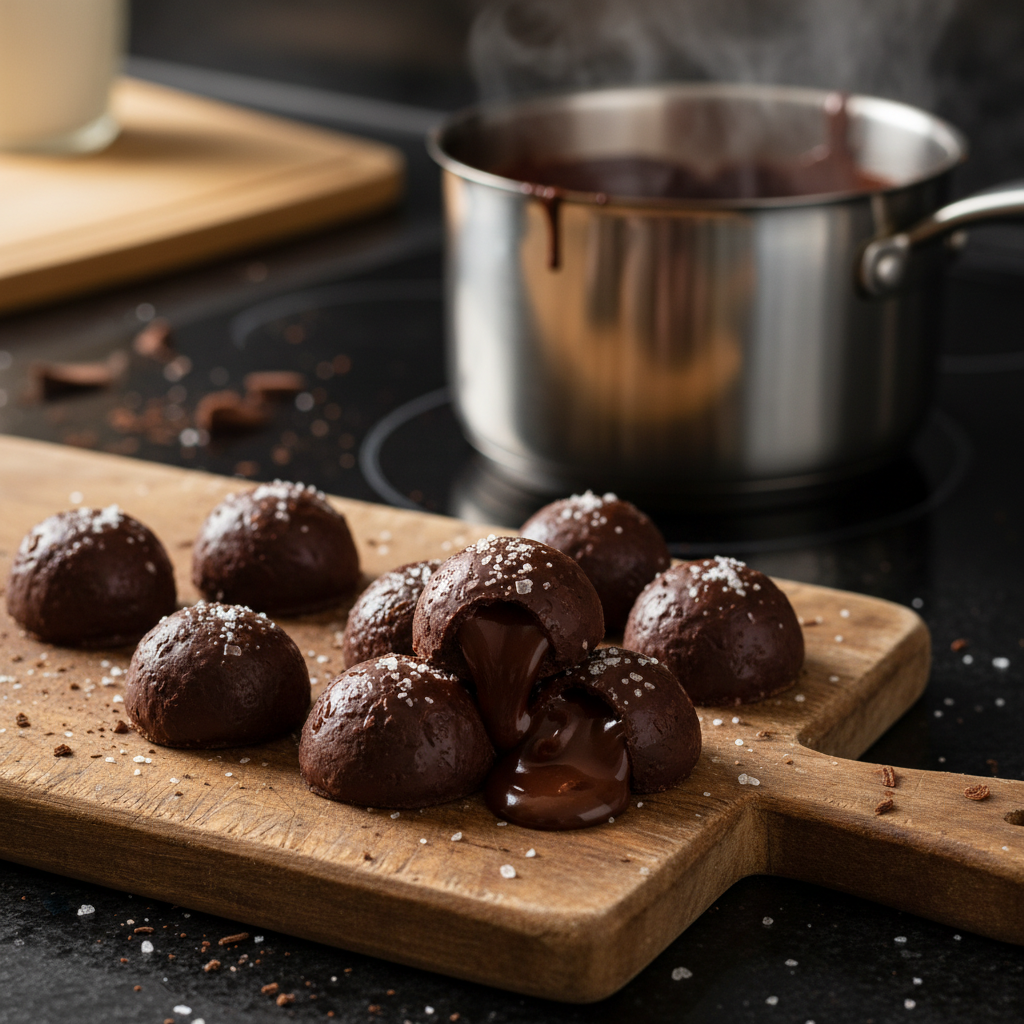 Exquisite Zartbitter Schokoladen Köstlichkeiten