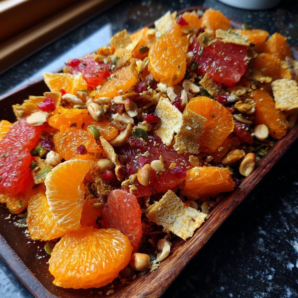 Winterlicher Zitrus-Getreide-Salat