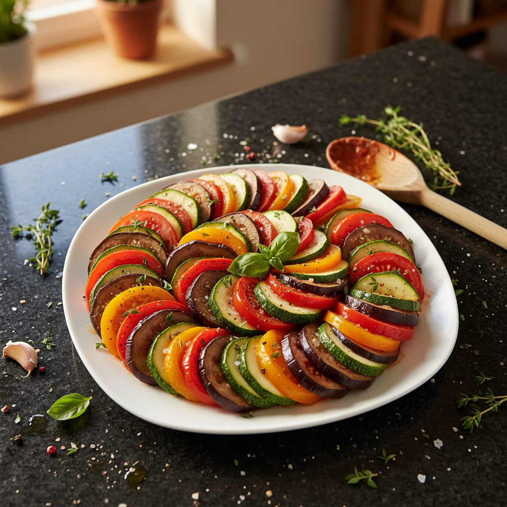 Romantische Ratatouille Mahlzeit