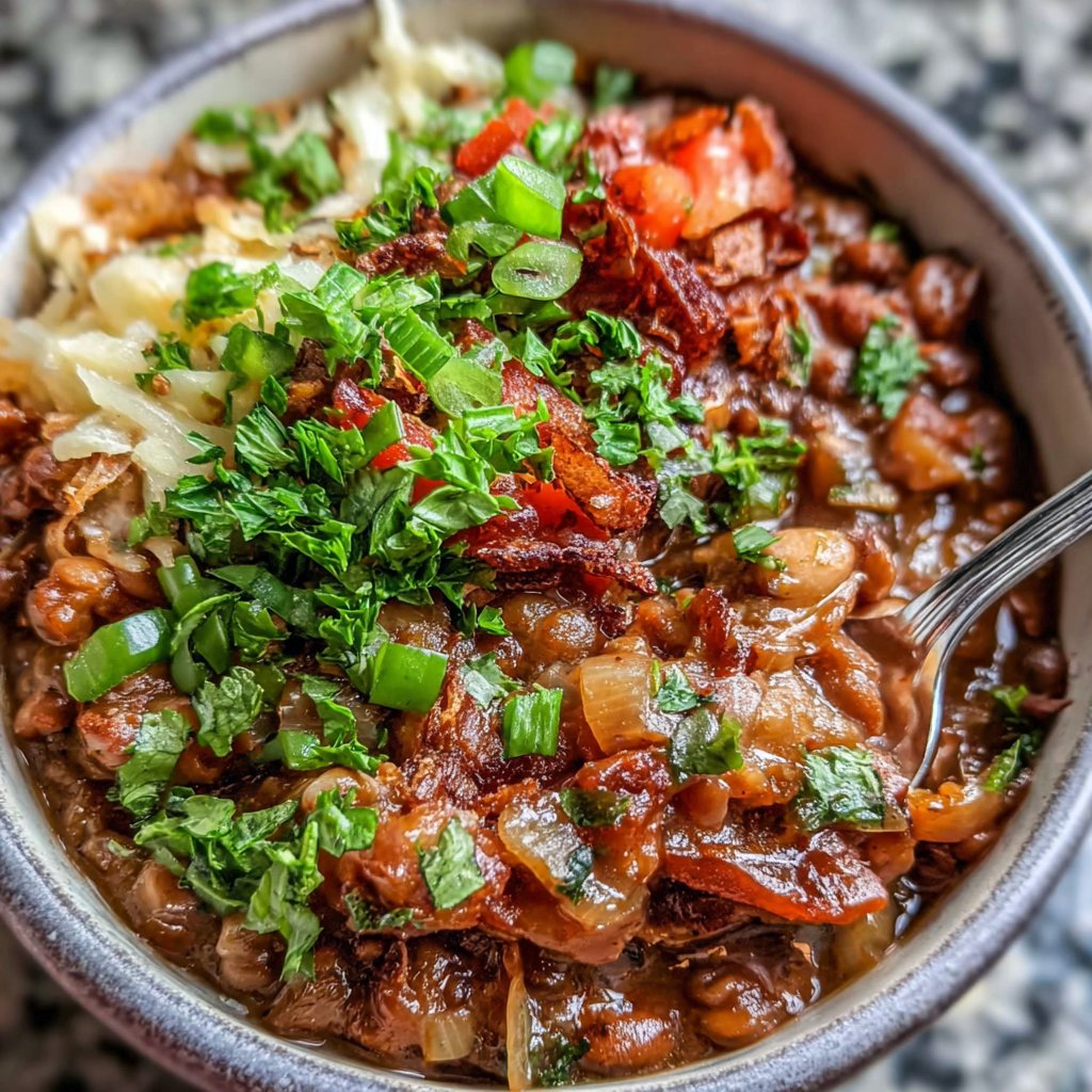 Linsen Pilz Chili Bowl