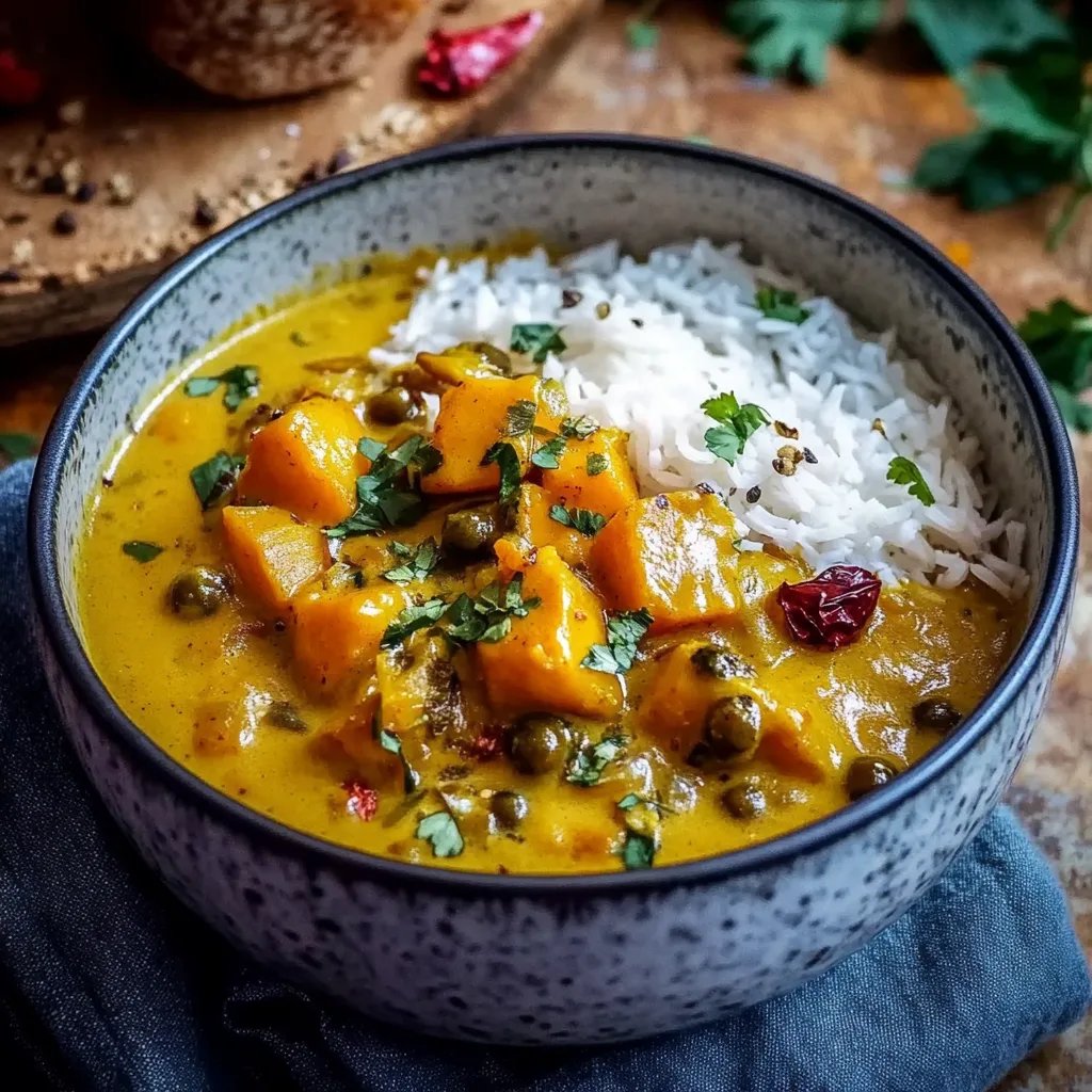 Kürbis-Curry mit Kokosmilch