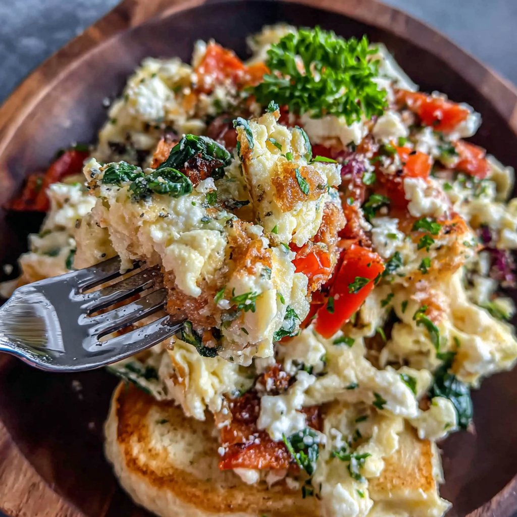 Eiweiß Gemüse Rührei