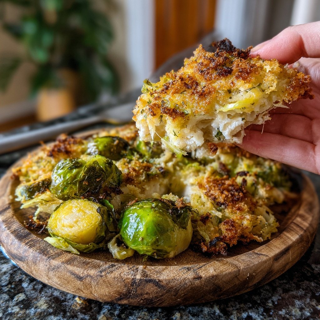 Heilbutt Rosenkohl Pfanne leicht