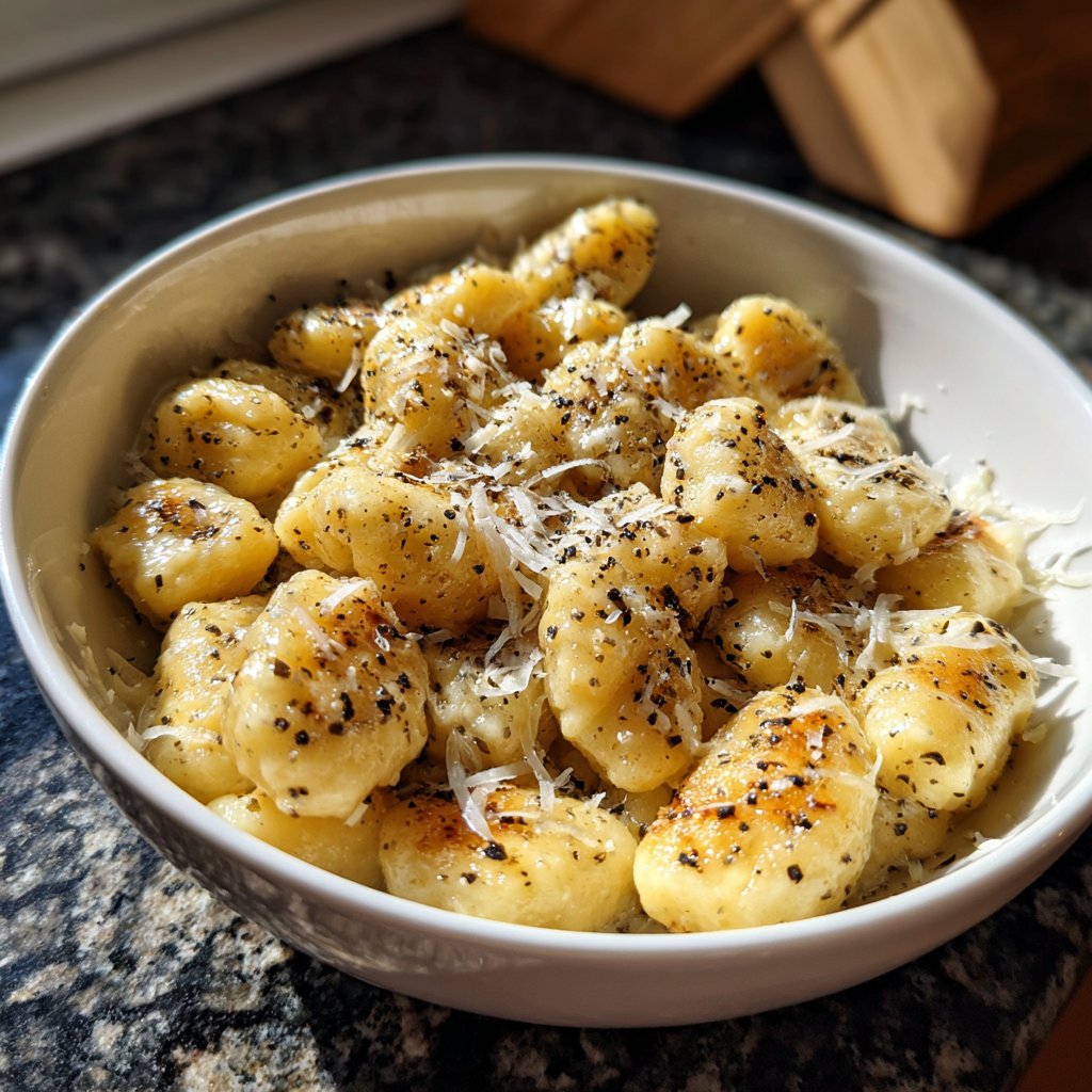 Gnocchi Cacio e Pepe einfach köstlich