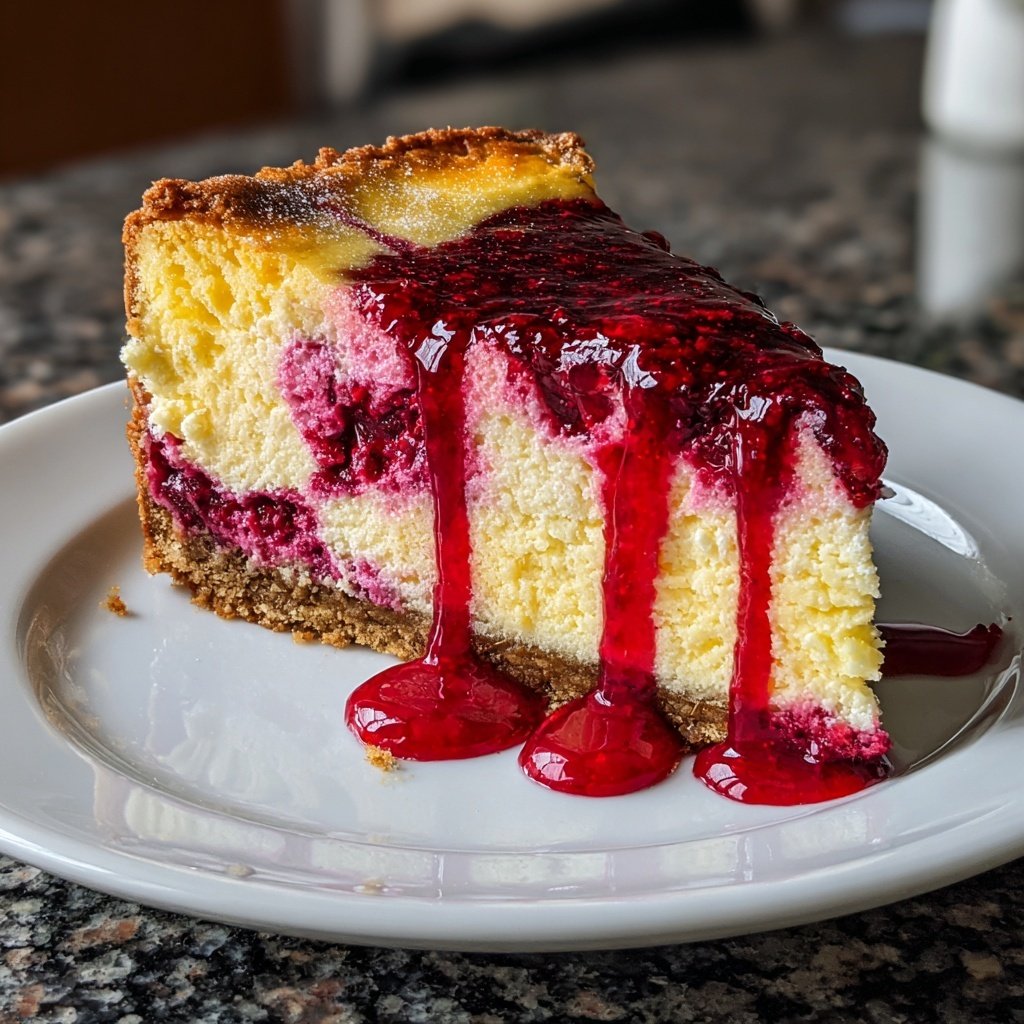 Himbeer-Swirl-Käsekuchen-Becher