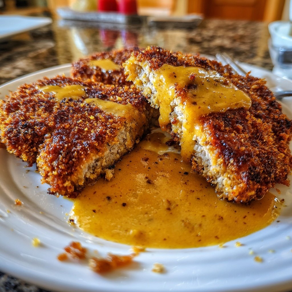 Schweineschnitzel mit Dijonsenfsoße