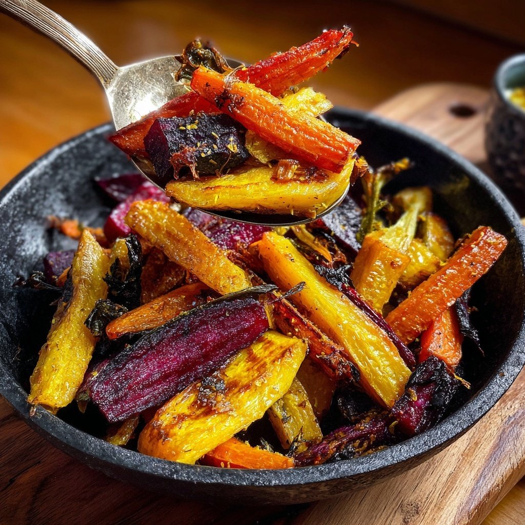 Ofengeröstete Wurzelgemüse-Mischung