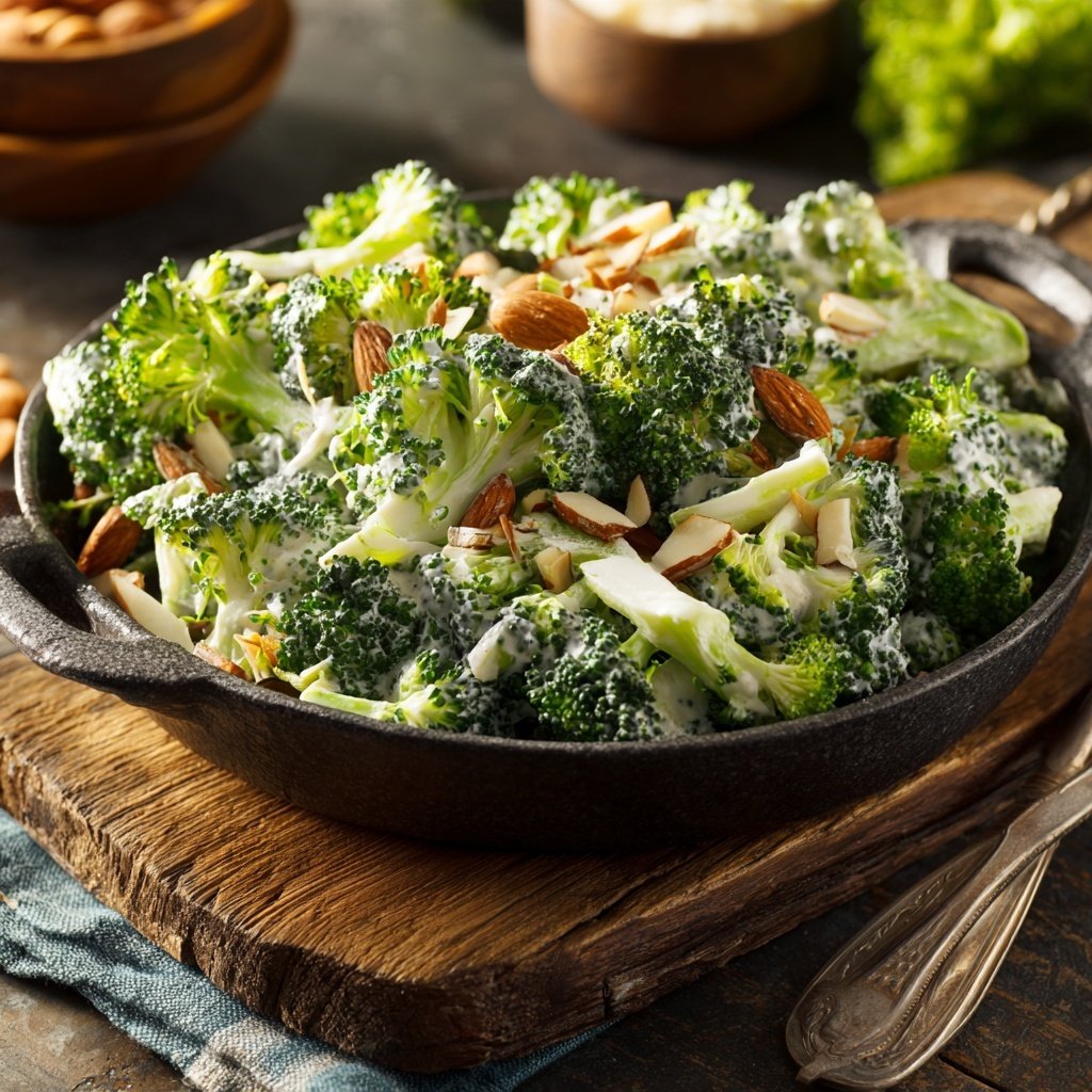 Brokkoli-Salat mit Joghurt-Dressing