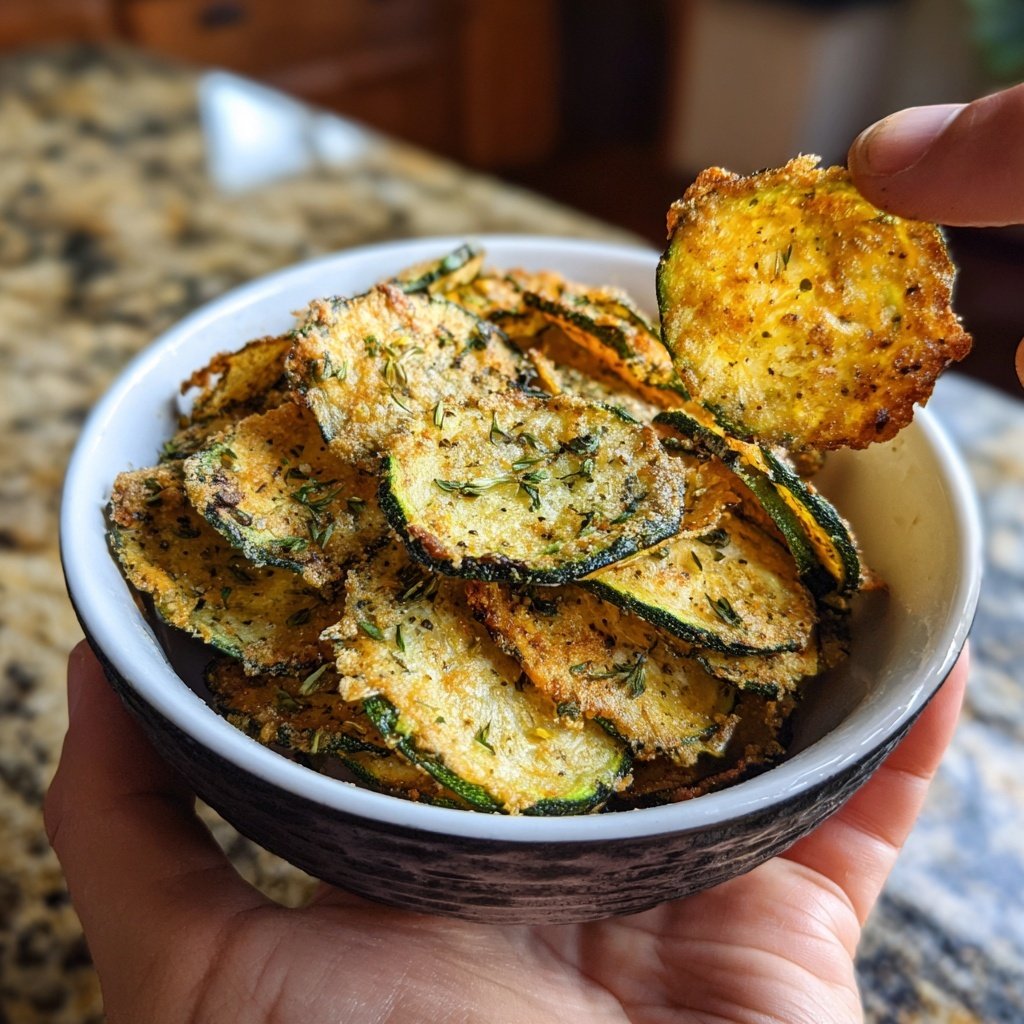Luftfritteuse Zucchini Chips