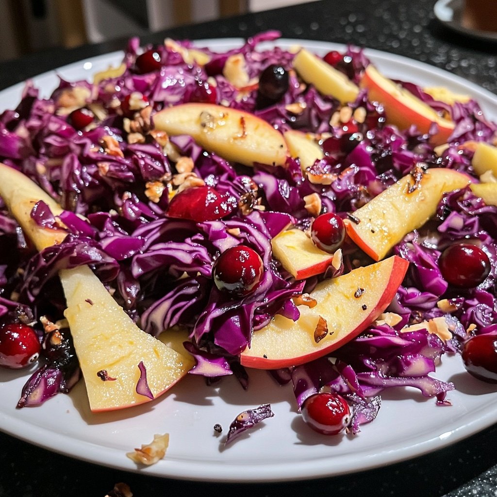 Rotkohl mit Apfel, Zimt und Preiselbeeren