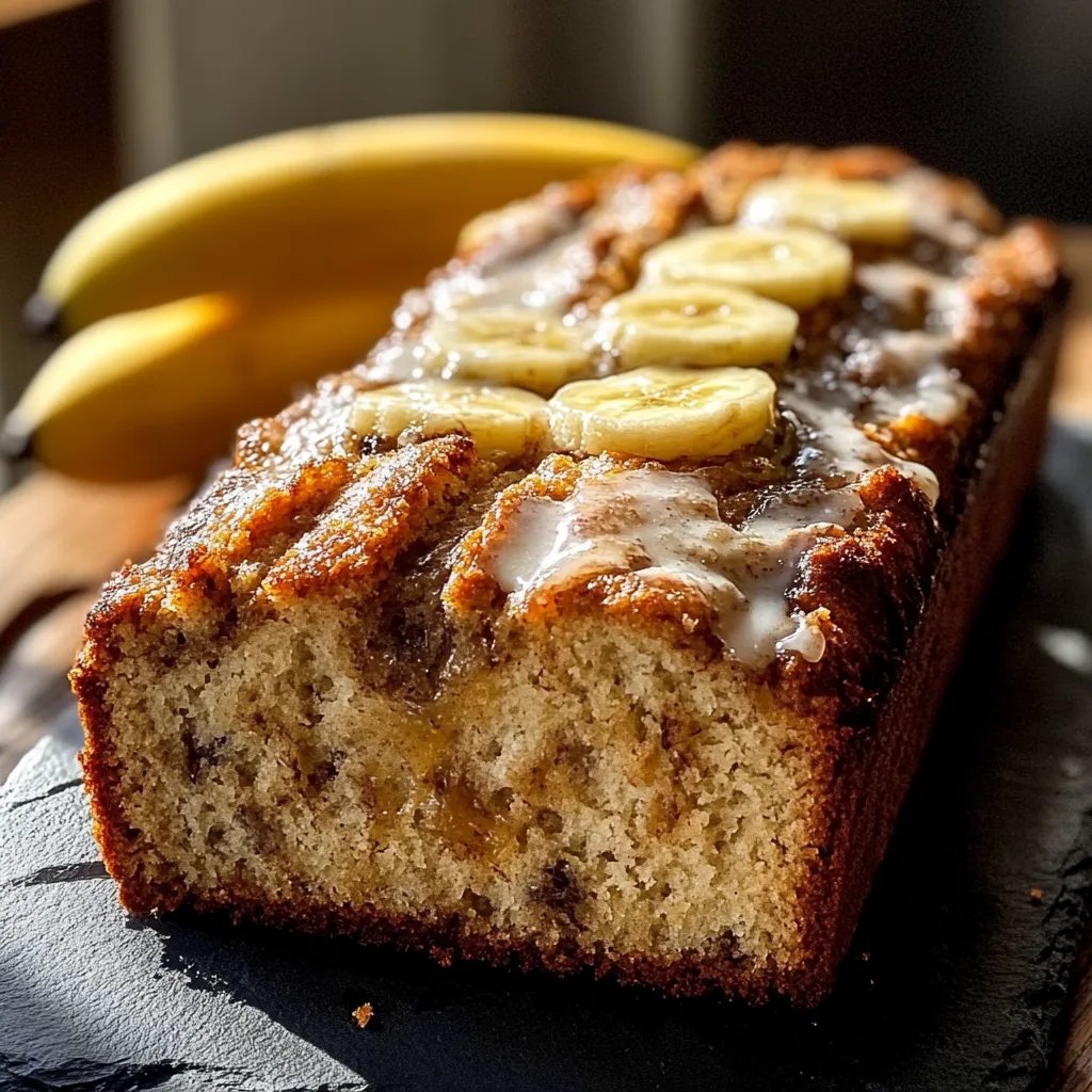 Hausgemachtes Bananenbrot mit Zimtwirbel