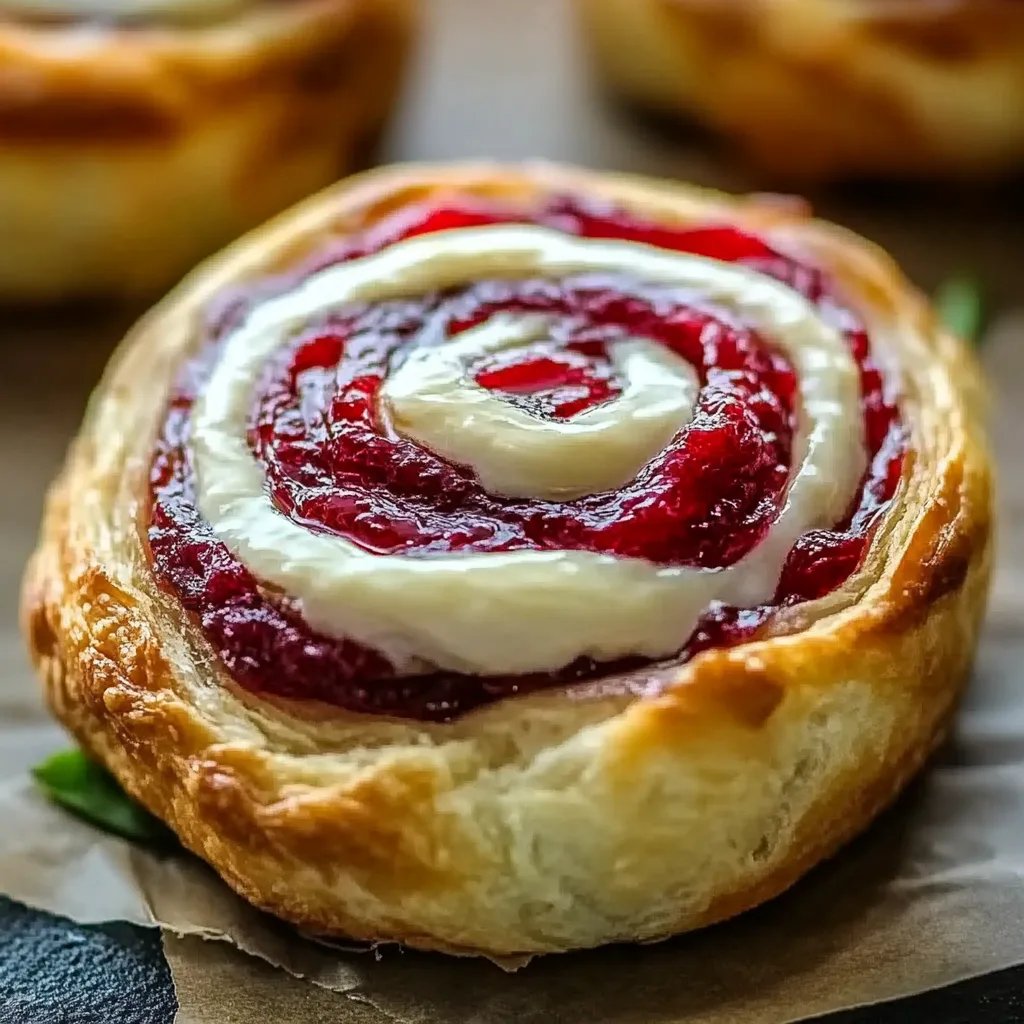 Smördeg Sniglar med ost och hallon: Ett fantastiskt ultimatum på 7 steg