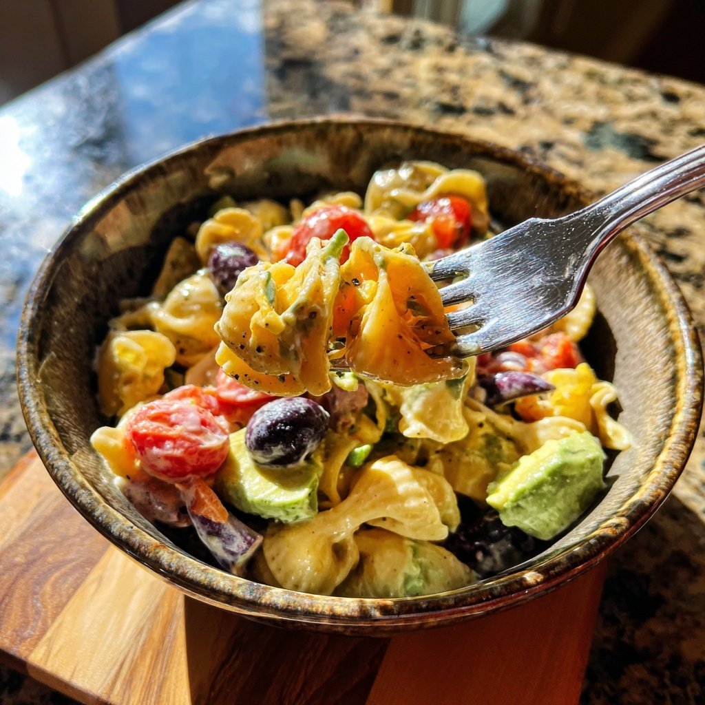 Taco-Pasta-Salat mit Oliven