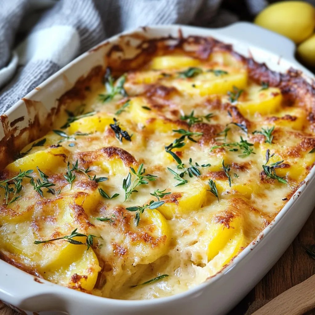 Kartoffel-Schinken-Gratin