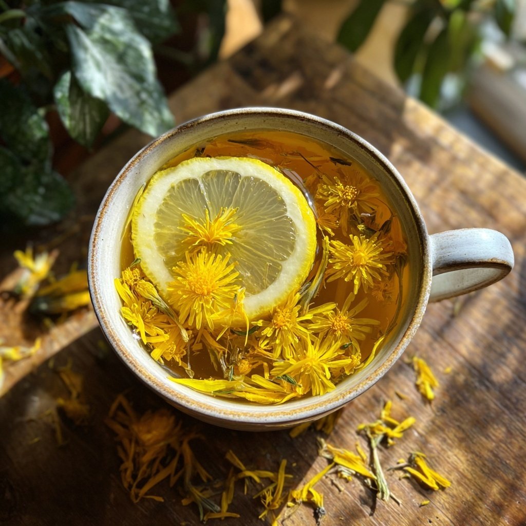 Schmackhafter Löwenzahntee-Kick