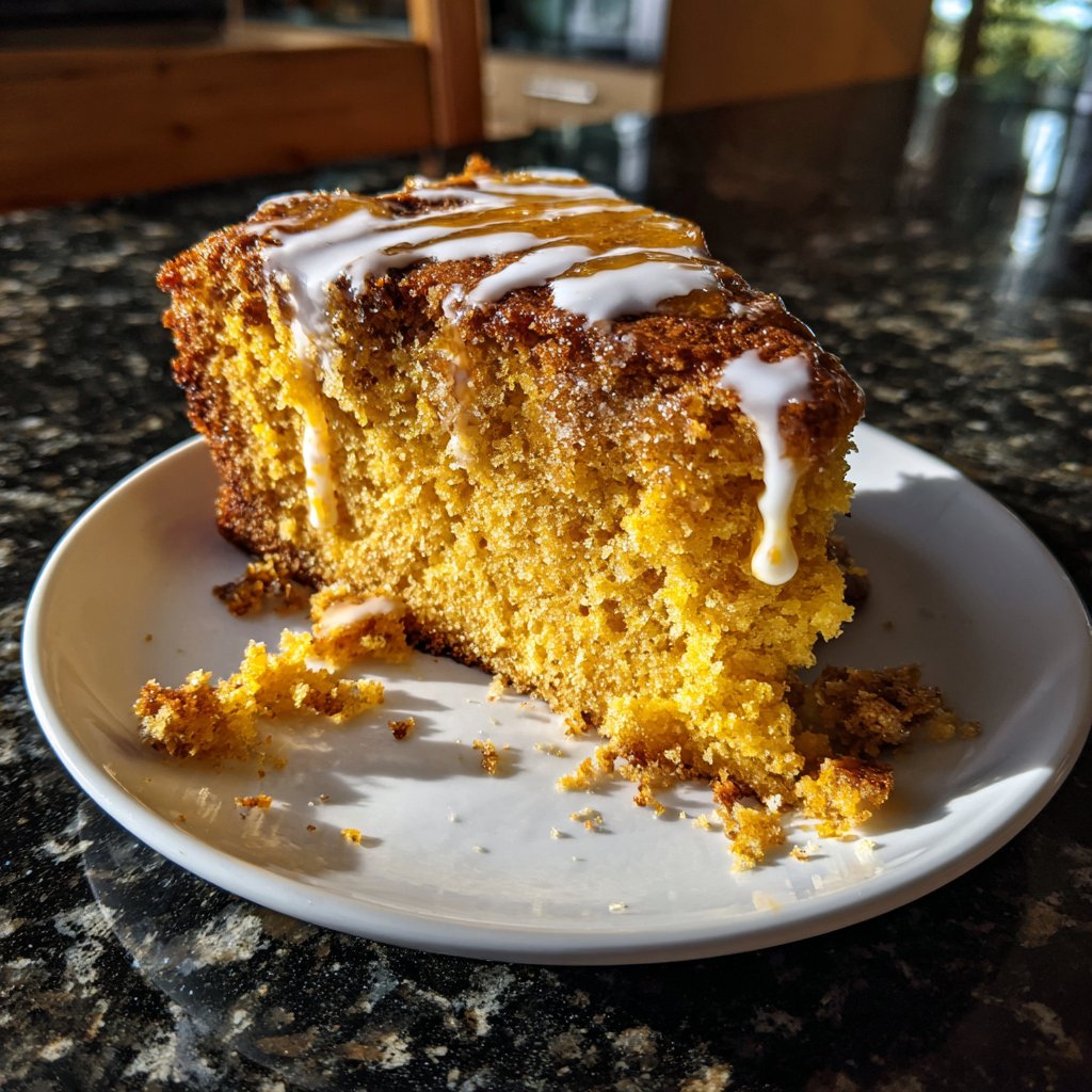 Safran Kuchen weiße Pfirsich Zimt